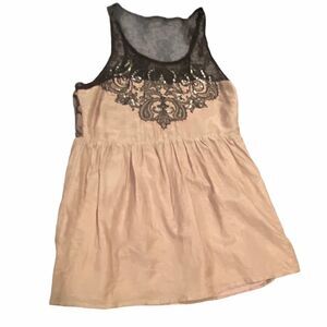 MISS ME LACE SLEEVELESS COTTON SILK BLEND SIZE MED